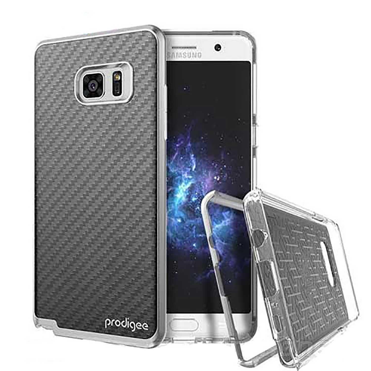 Funda Prodigee Trim para Samsung Note 7 color Negro Carbón