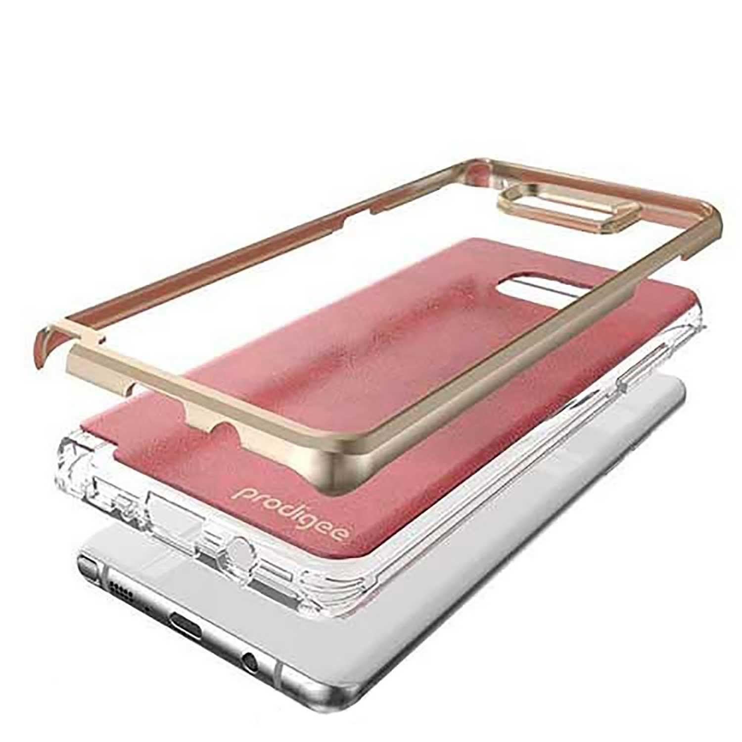 Foto 3 pulgar | Funda Prodigee Trim para Samsung Note 7 color Rojo