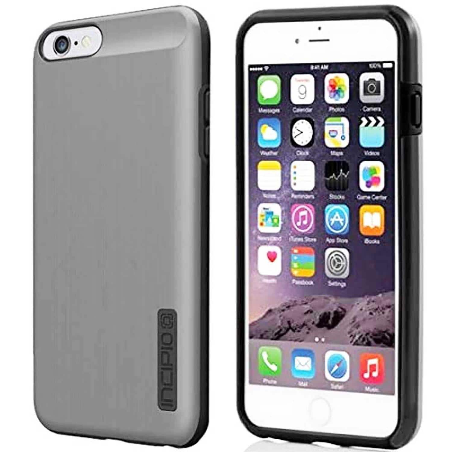 Funda Incipio Dualpro Shine para iPhone 6 Plus color Negro/ Plateado $176