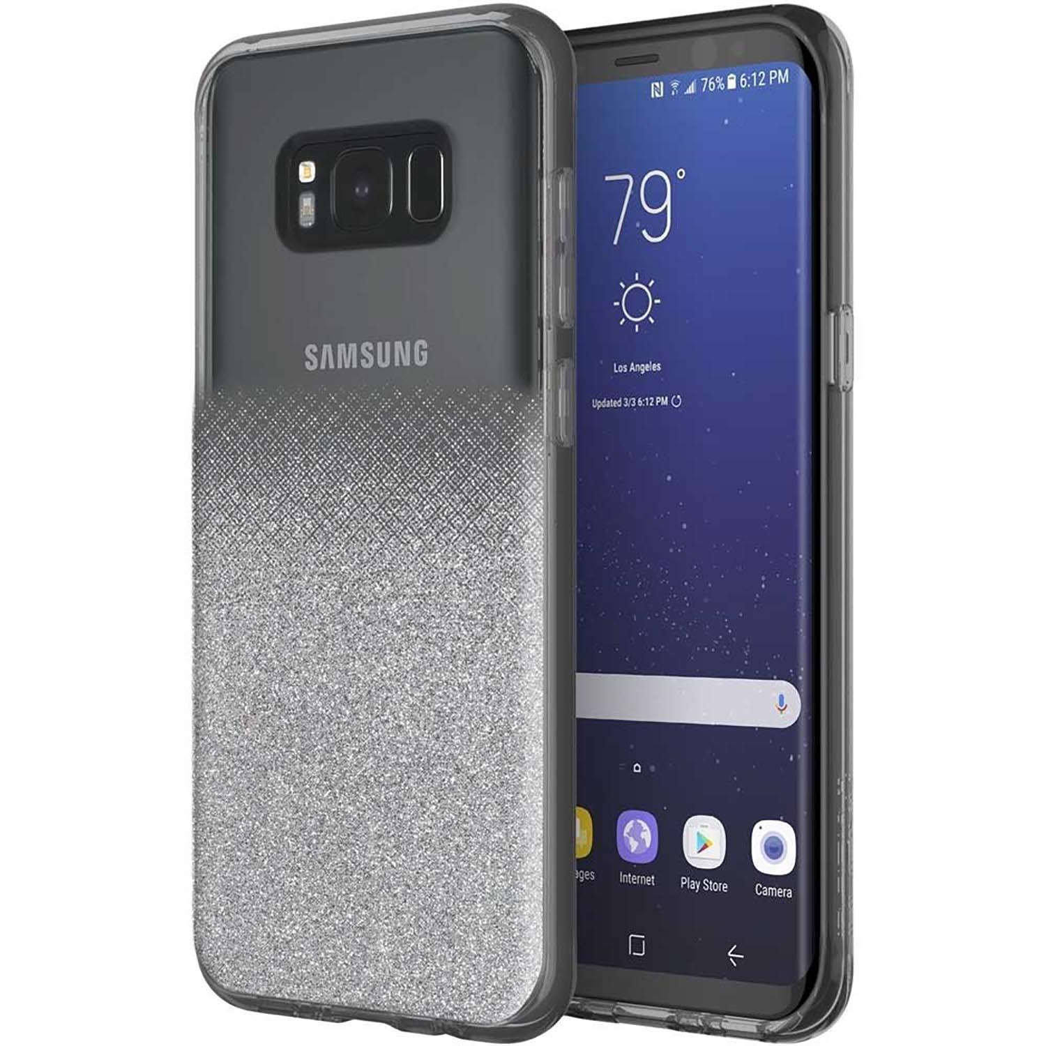 Funda Incipio Design Ppra Samsung S8 Plus color Plateado Sparkler