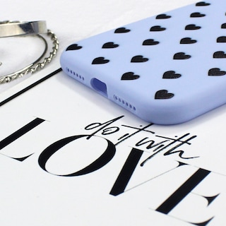 Foto 2 | Funda Triche con Diseño Corazones Suave para iPhone 11 color Azul