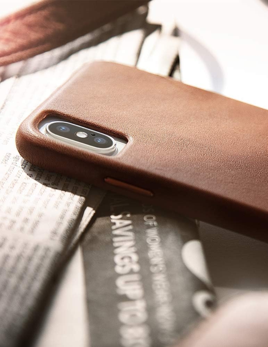 Foto 4 pulgar | Funda Para Iphone Xs Max De Piel Case-mate Barely Color Café