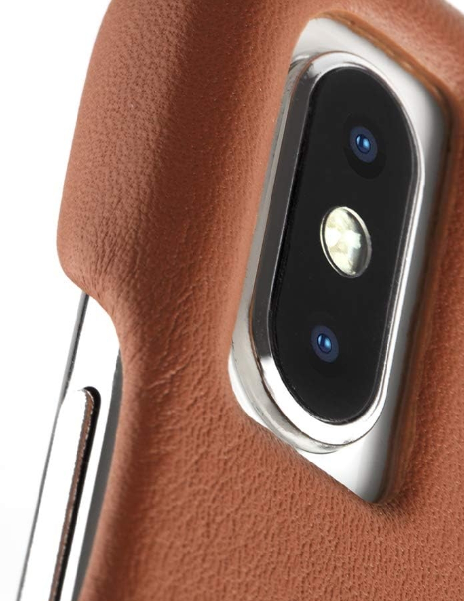 Foto 5 pulgar | Funda Para Iphone Xs Max De Piel Case-mate Barely Color Café