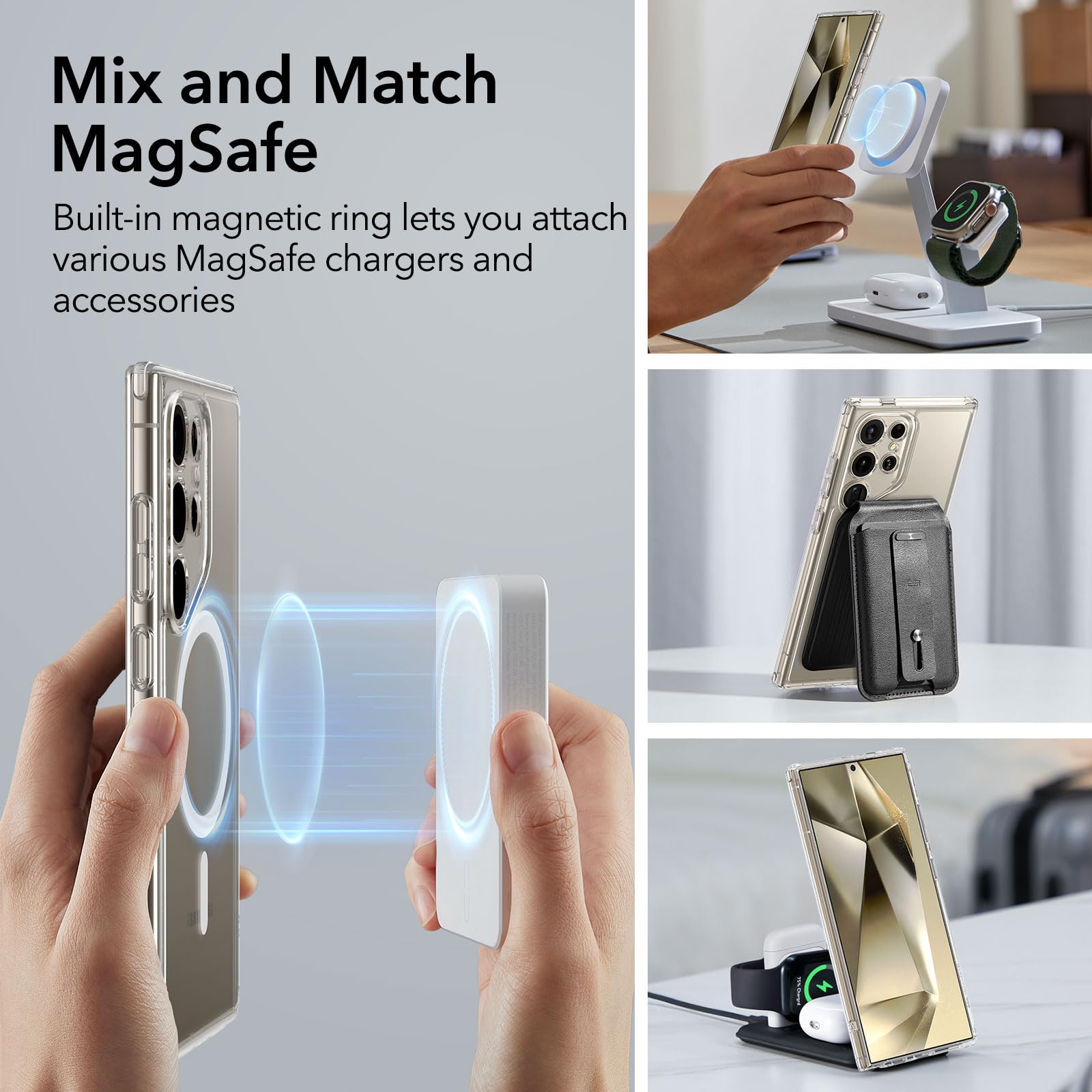 Foto 4 pulgar | Set De Fundas Esr Para Samsung Galaxy S24 Ultra Con Protector De Pantalla - Venta Internacional.