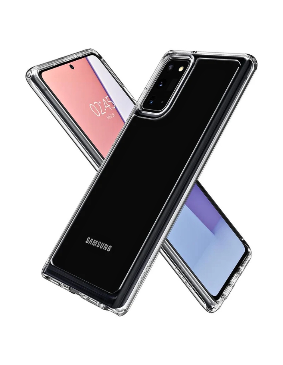Foto 3 pulgar | Funda Para Galaxy Note 20 Spigen Crystal Hybrid Transparente