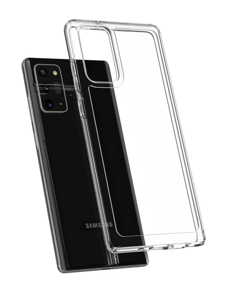 Foto 5 pulgar | Funda Para Galaxy Note 20 Spigen Crystal Hybrid Transparente