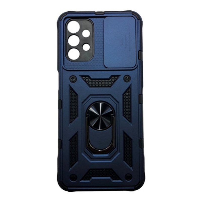 Foto 4 pulgar | Funda Antichoque Armor Anilla Para Samsung A73, Color Azul Oscuro. - Venta Internacional.