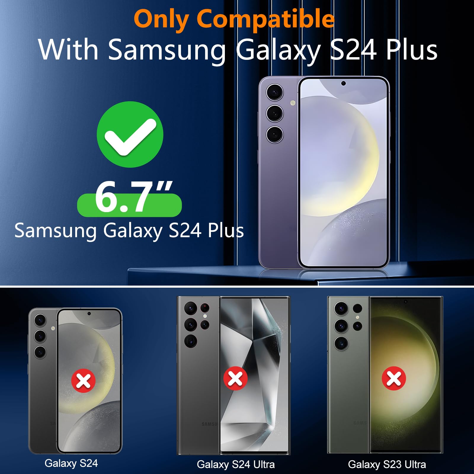 Foto 2 | Funda De Teléfono Spidercase Para Samsung Galaxy S24 Plus Clear - Venta Internacional.