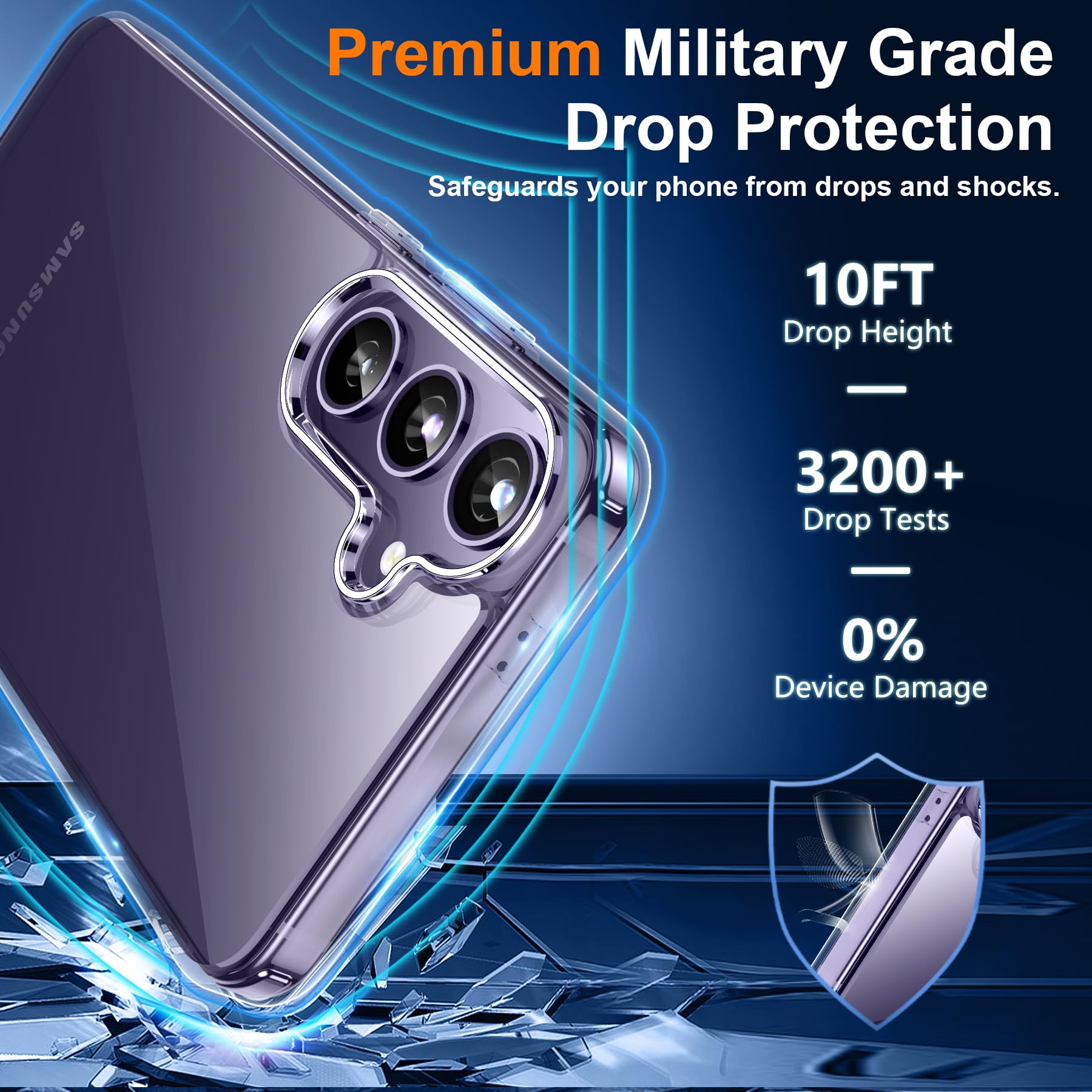 Foto 6 pulgar | Funda De Teléfono Spidercase Para Samsung Galaxy S24 Plus Clear - Venta Internacional.