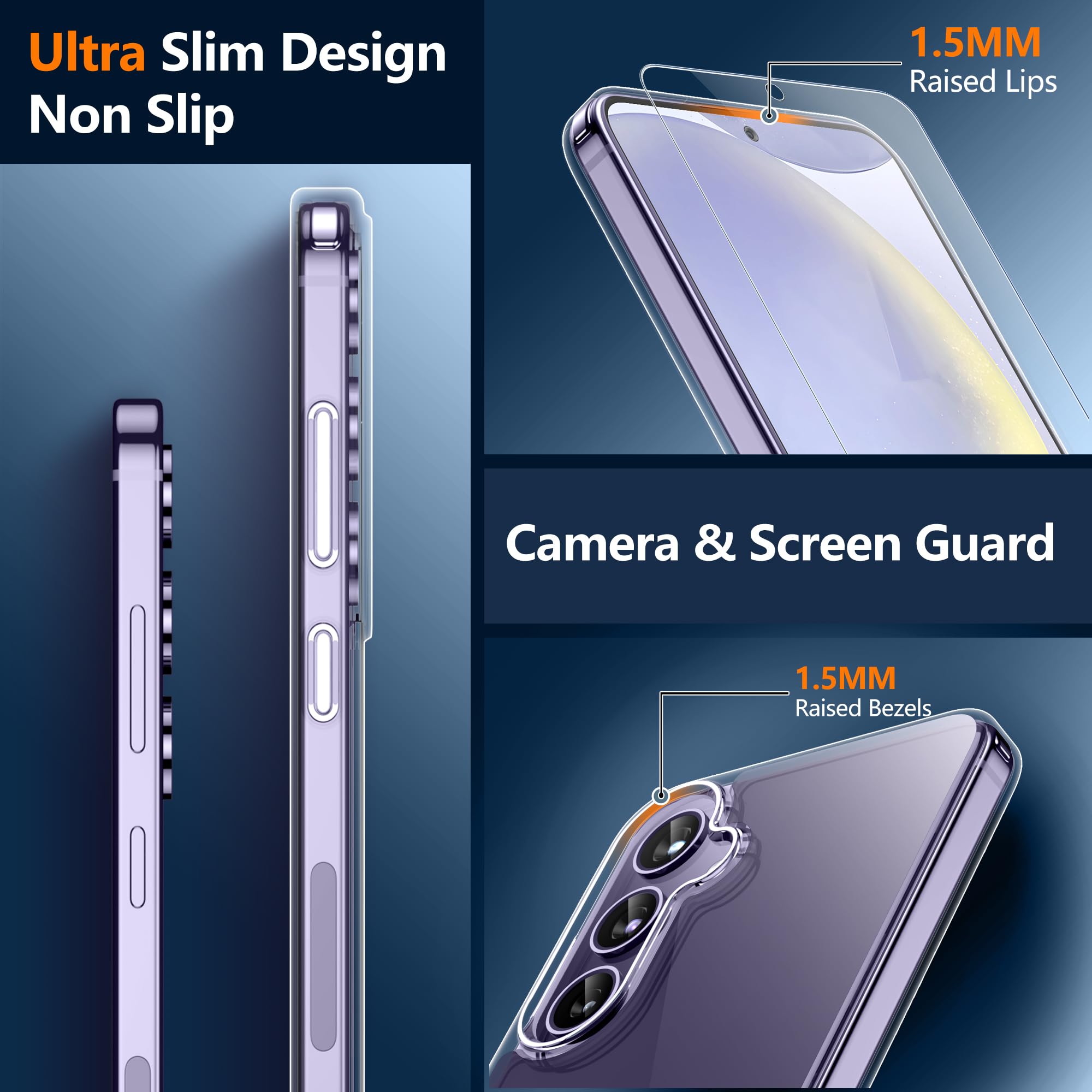 Foto 7 pulgar | Funda De Teléfono Spidercase Para Samsung Galaxy S24 Plus Clear - Venta Internacional.