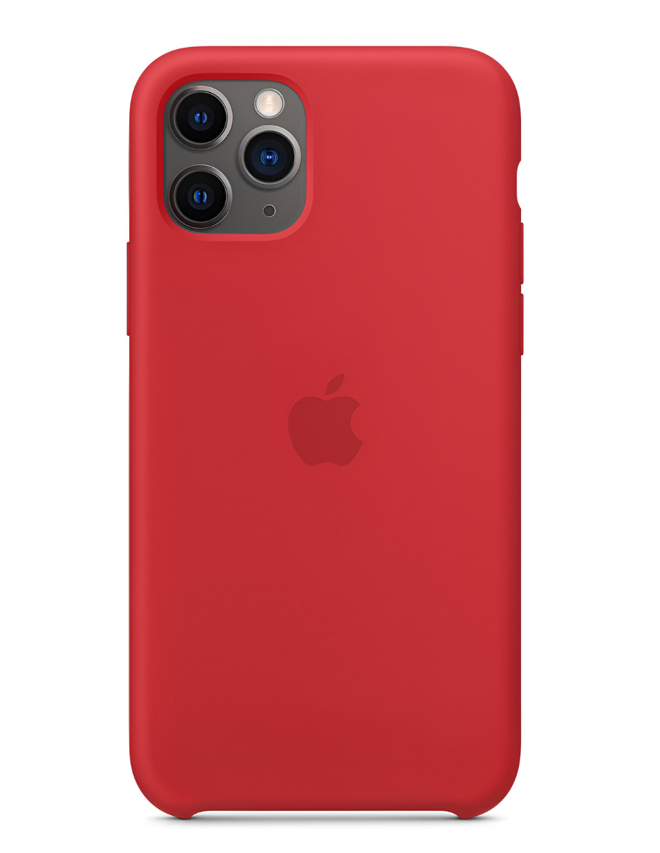 Foto 2 pulgar | Funda Para Celular Iphone 11 Pro Apple De Silicón Color Rojo