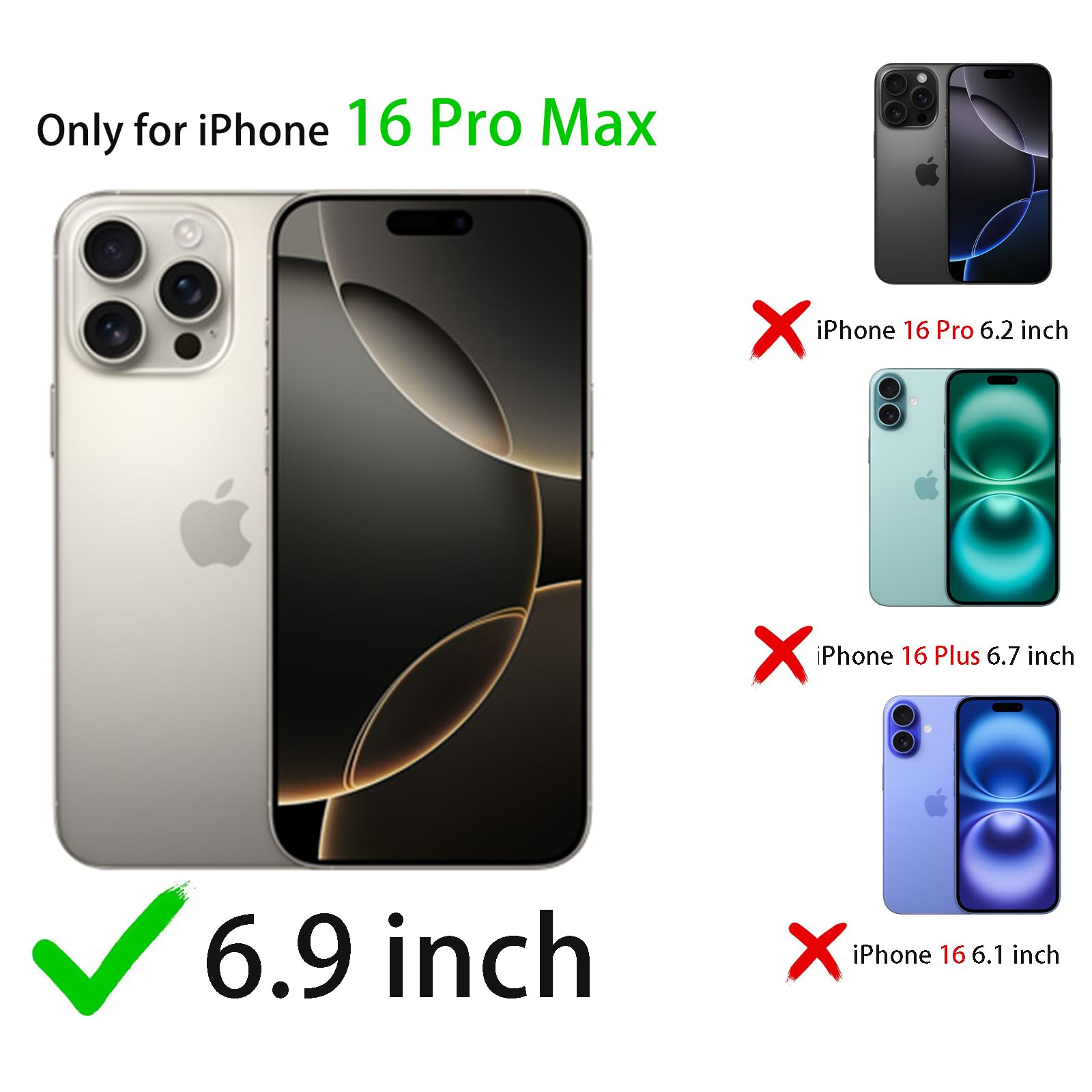 Foto 2 | Funda Magnética Coolqo Para Iphone 16 Pro Max Silver - Venta Internacional.