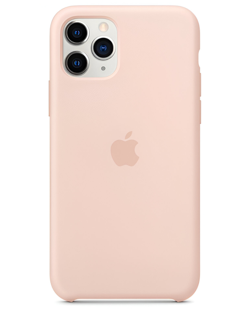 Funda Para Celular Iphone 11 Pro Apple De Silicón Color Rosa