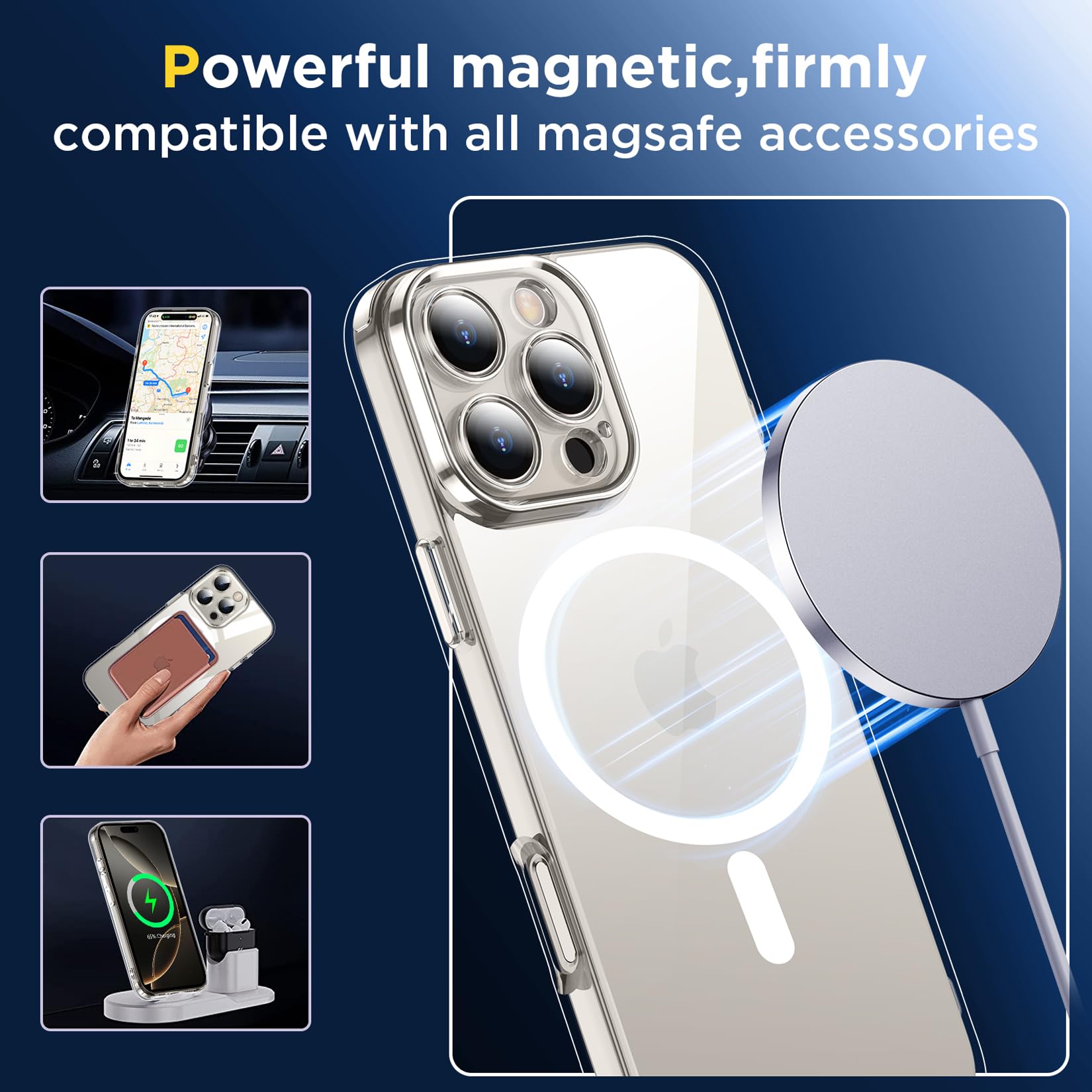 Foto 6 pulgar | Funda De Teléfono Spidercase Para Iphone 16 Pro De 6.3 Pulgadas Con Protector De Pantalla - Venta Internacional.