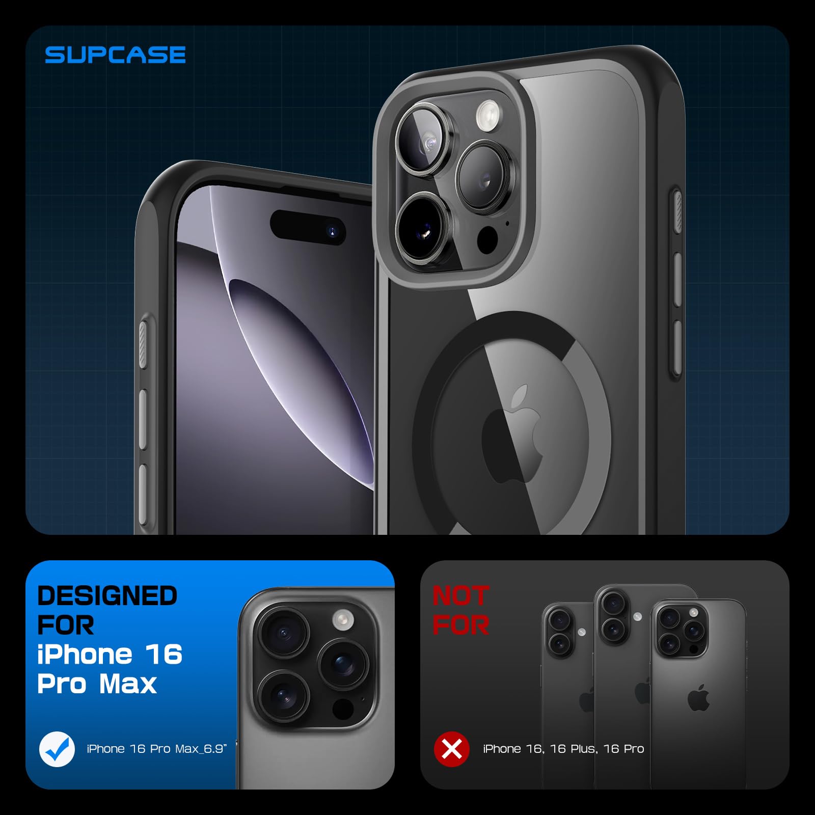 Foto 8 pulgar | Funda De Teléfono Supcase Unicorn Beetle Mag Para Iphone 16 Pro Max - Venta Internacional.
