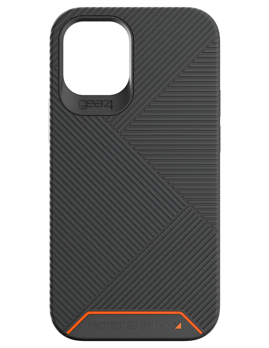 Foto 1 | Funda iPhone 12 Mini Gear 4 Battersea 3 Capas Negro D3O Protección Alta y Estilo Increíble