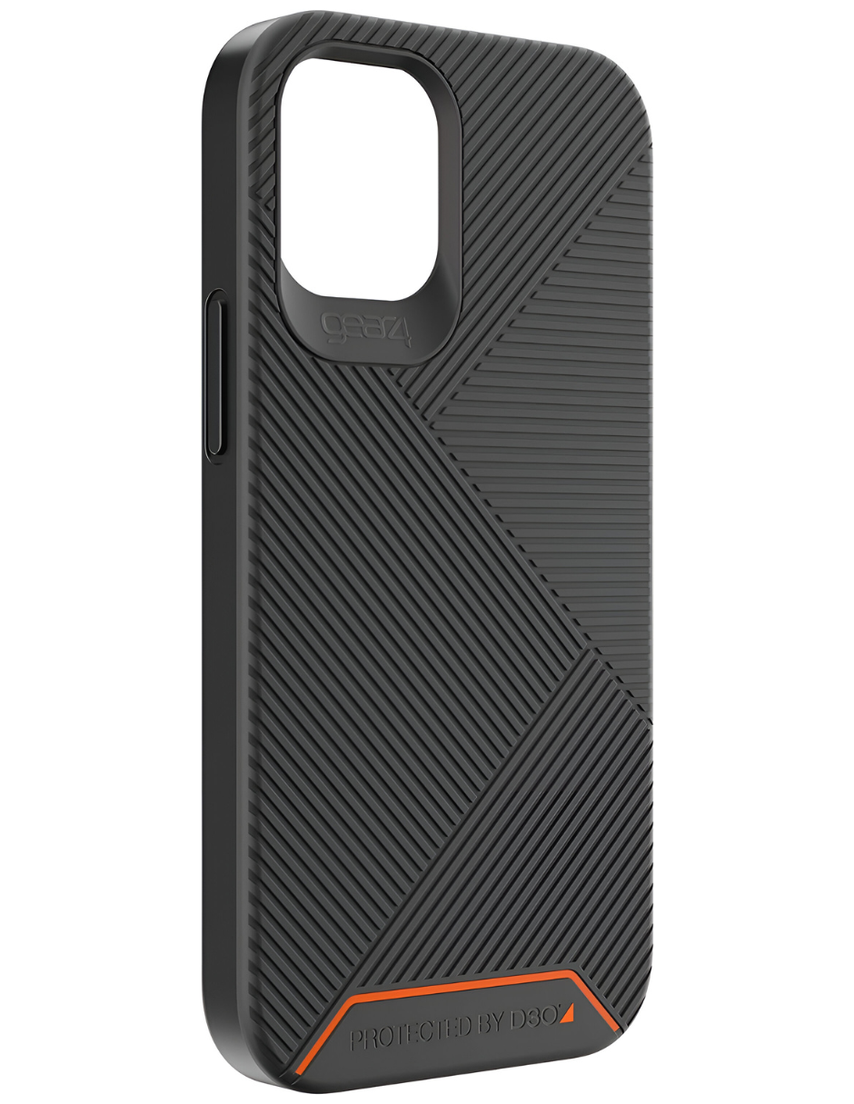 Foto 3 | Funda iPhone 12 Mini Gear 4 Battersea 3 Capas Negro D3O Protección Alta y Estilo Increíble