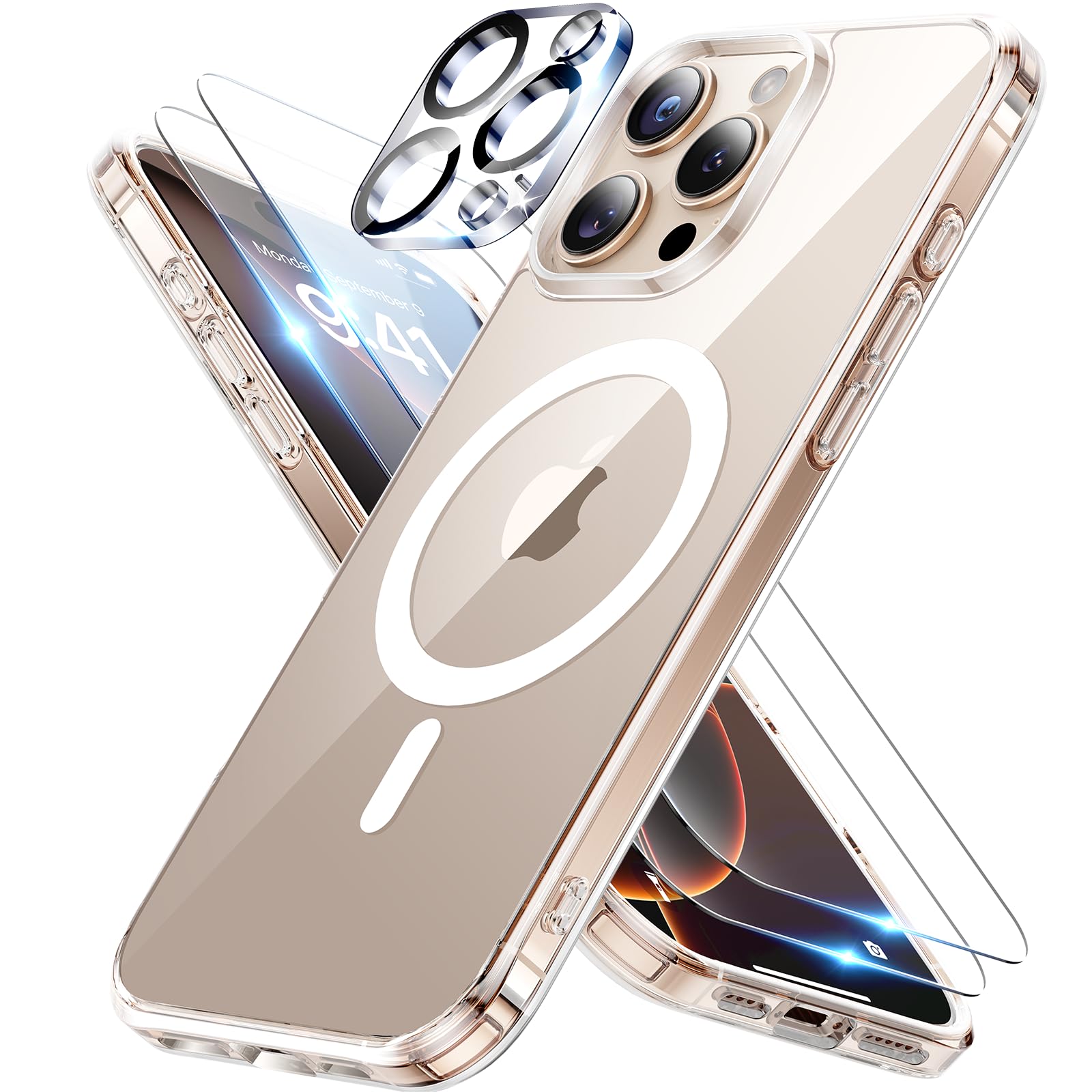 Foto 1 | Funda Magnética Meifigno Para Iphone 16 Pro De 6,3 Pulgadas Con Protectores - Venta Internacional.