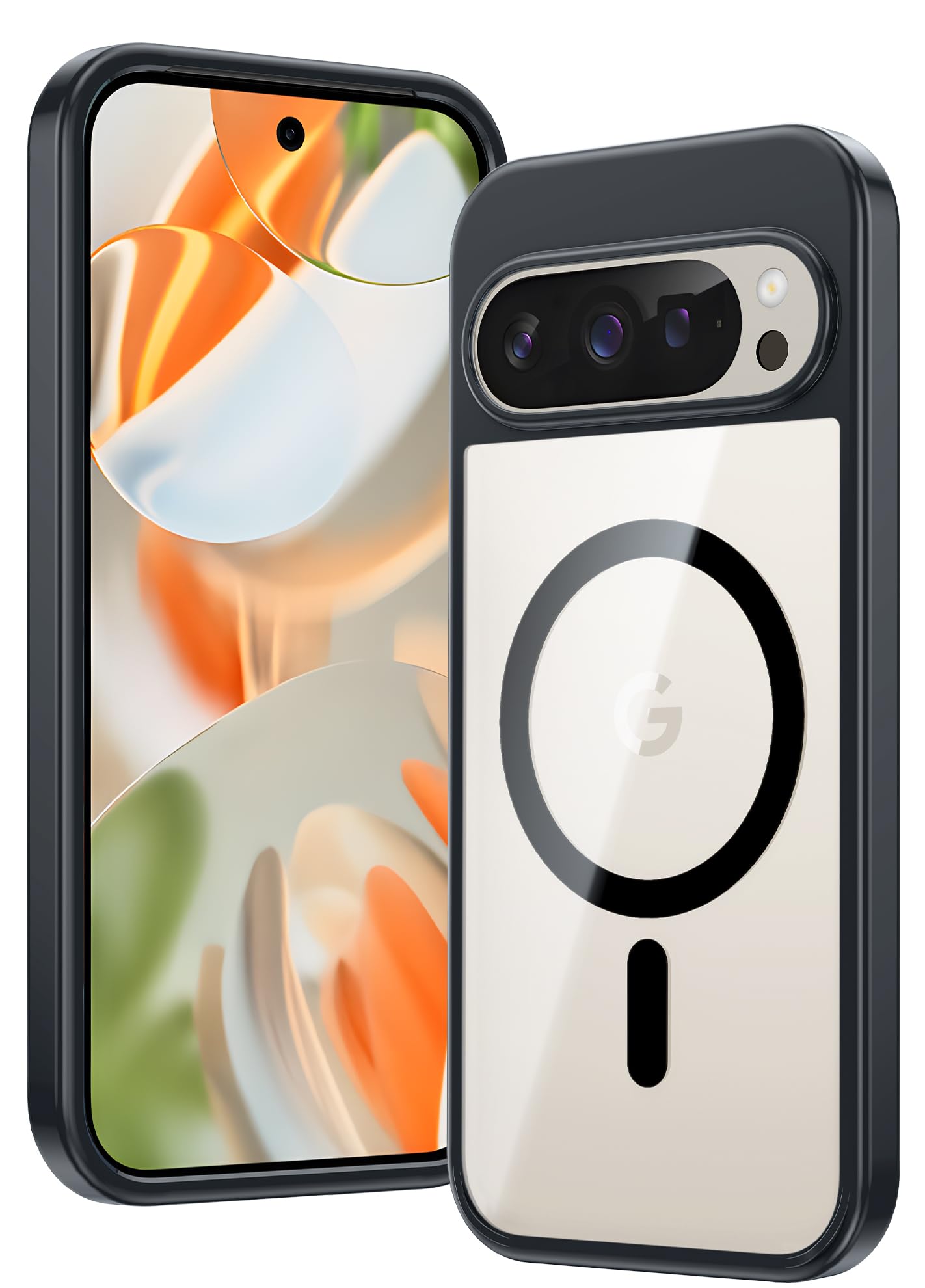 Funda De Teléfono Fntcase Para Google Pixel 9/9 Pro Magnética Transparente - Venta Internacional.