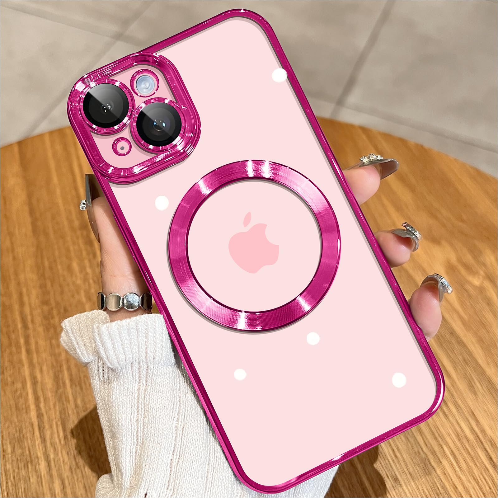Funda Magnética Jueshituo Para Iphone 15 Plus Barbie Pink - Venta Internacional.