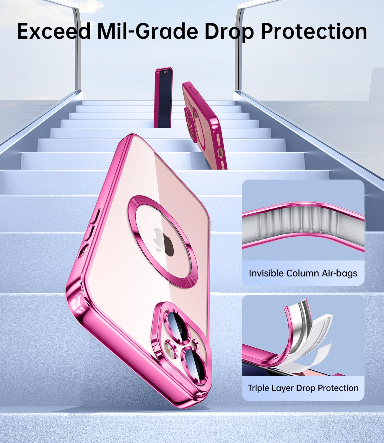 Foto 8 pulgar | Funda Magnética Jueshituo Para Iphone 15 Plus Barbie Pink - Venta Internacional.