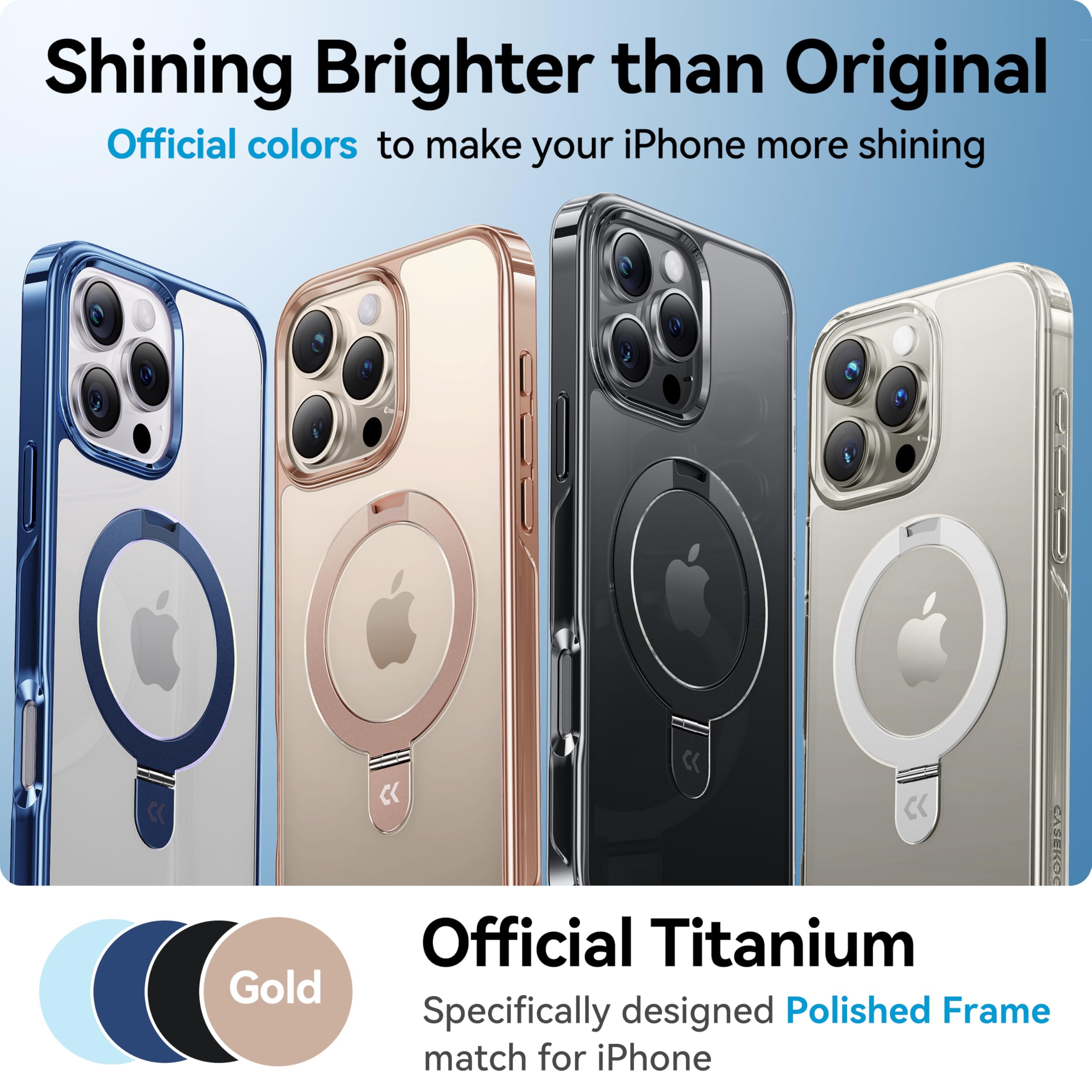 Foto 3 pulgar | Funda De Teléfono Casekoo Desert Titanium Para Iphone 16 Pro De 6.3 Pulgadas - Venta Internacional.