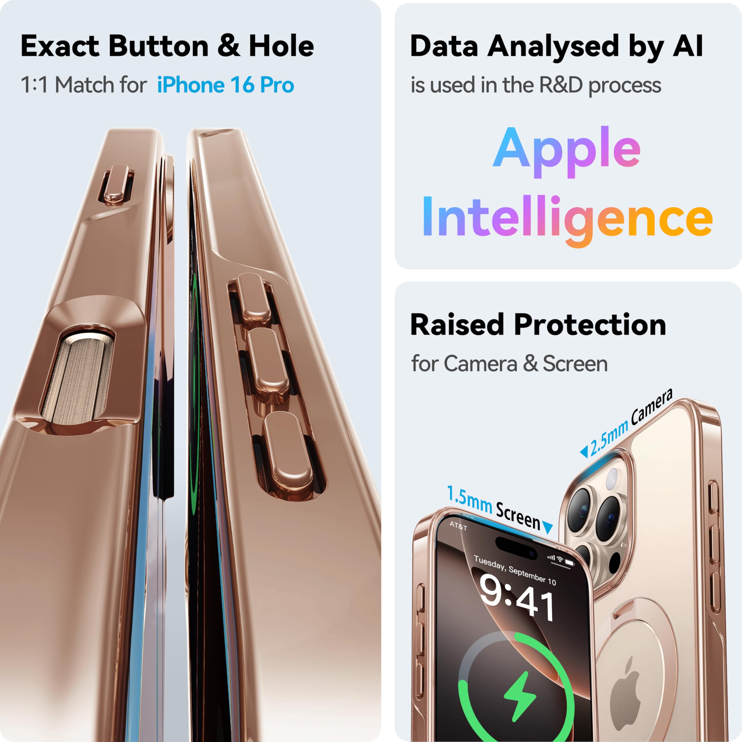 Foto 6 | Funda De Teléfono Casekoo Desert Titanium Para Iphone 16 Pro De 6.3 Pulgadas - Venta Internacional.