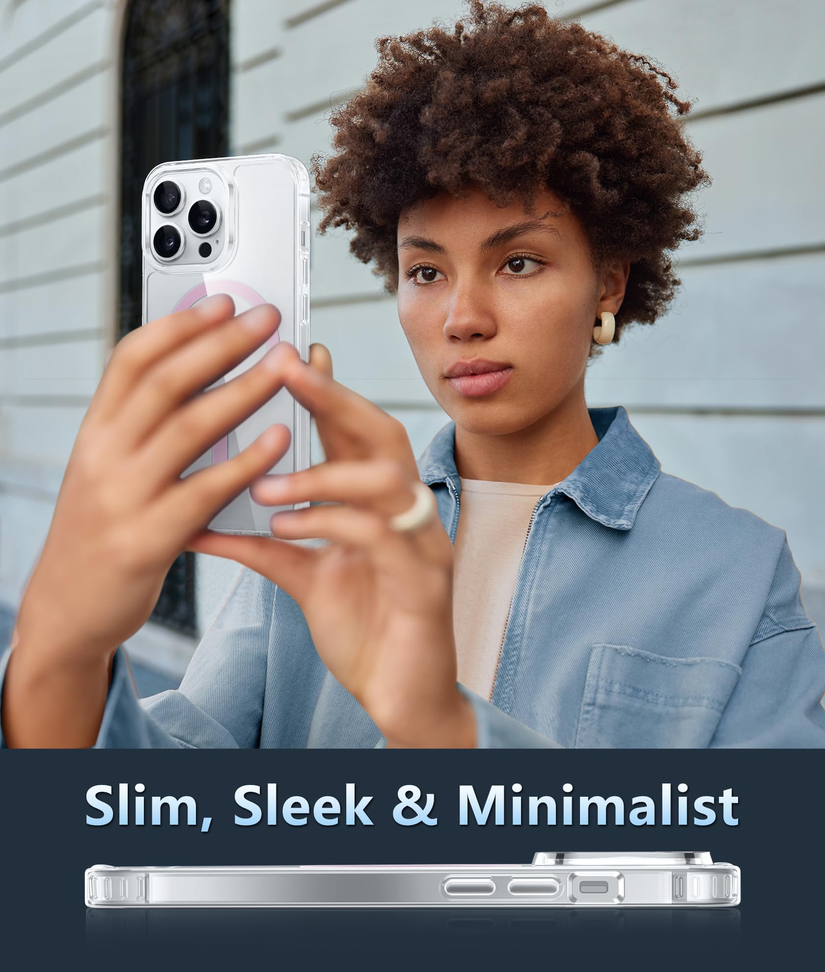 Foto 6 | Funda De Teléfono Fntcase Para Iphone 12 Pro Max Magnetic Clear - Venta Internacional.