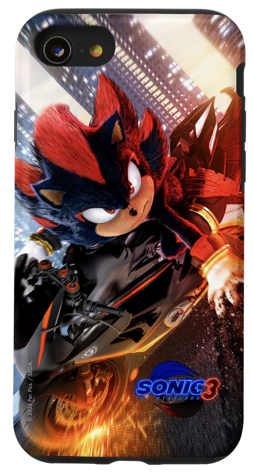 Funda De Teléfono Sonic The Hedgehog 3 Shadow Motorcycle Para Iphone Se (2020) /7/8 - Venta Internacional.