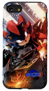 Foto 1 | Funda De Teléfono Sonic The Hedgehog 3 Shadow Motorcycle Para Iphone Se (2020) /7/8 - Venta Internacional.