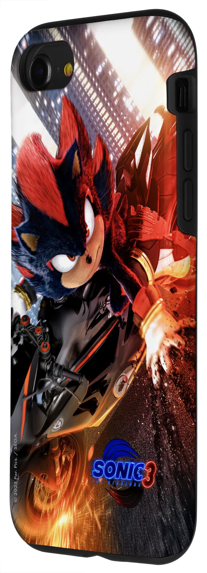 Foto 2 | Funda De Teléfono Sonic The Hedgehog 3 Shadow Motorcycle Para Iphone Se (2020) /7/8 - Venta Internacional.