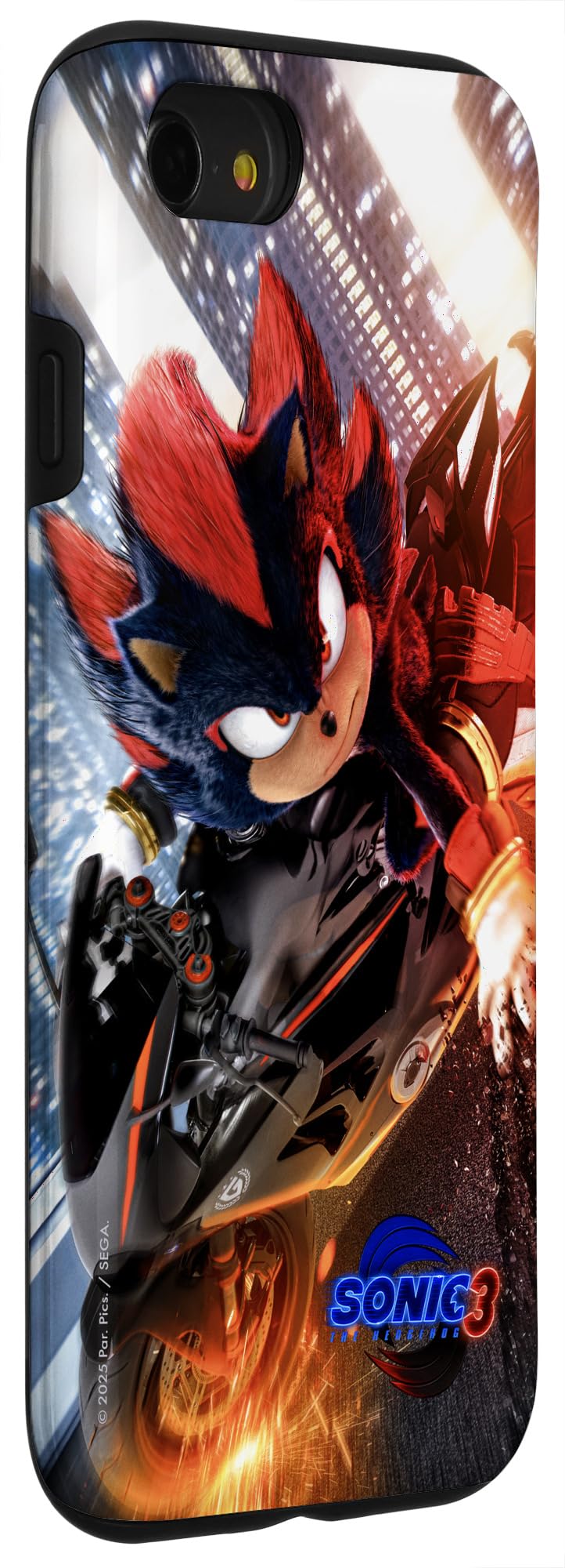 Foto 3 | Funda De Teléfono Sonic The Hedgehog 3 Shadow Motorcycle Para Iphone Se (2020) /7/8 - Venta Internacional.