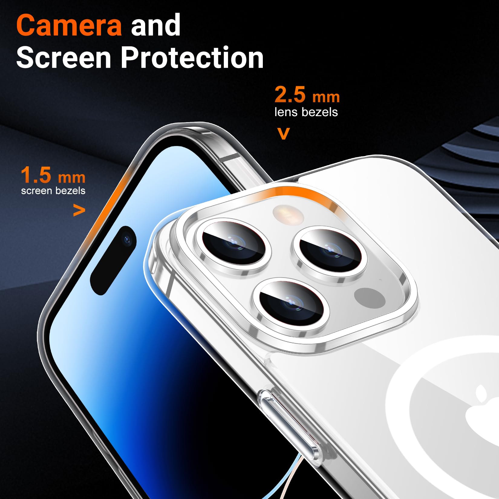 Foto 6 | Funda De Teléfono Temdan Magnetic Para Iphone 14 Pro Clear De 6.1 Pulgadas - Venta Internacional.