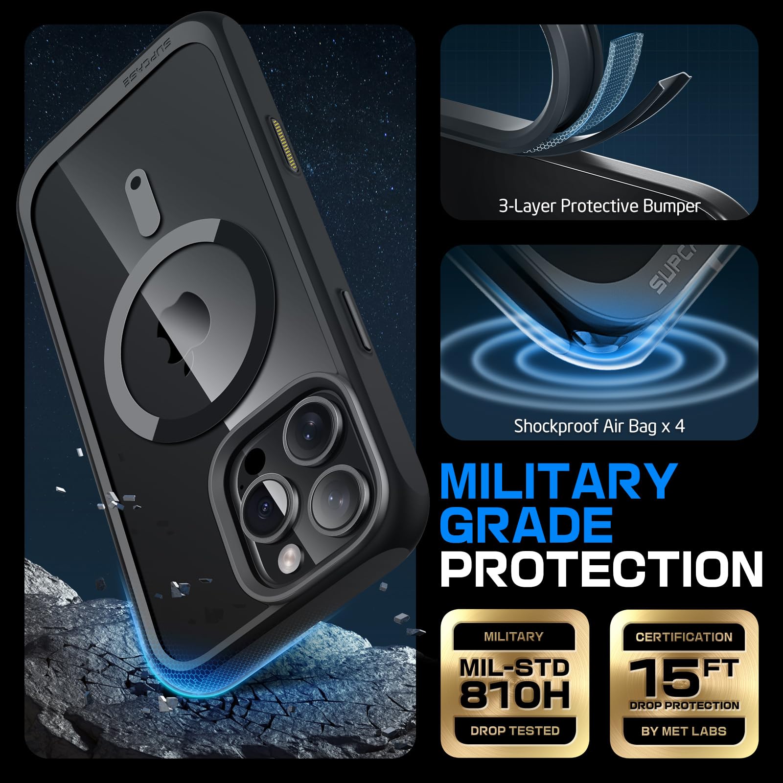 Foto 5 pulgar | Funda De Teléfono Supcase Unicorn Beetle Mag Para Iphone 16 Pro - Venta Internacional.