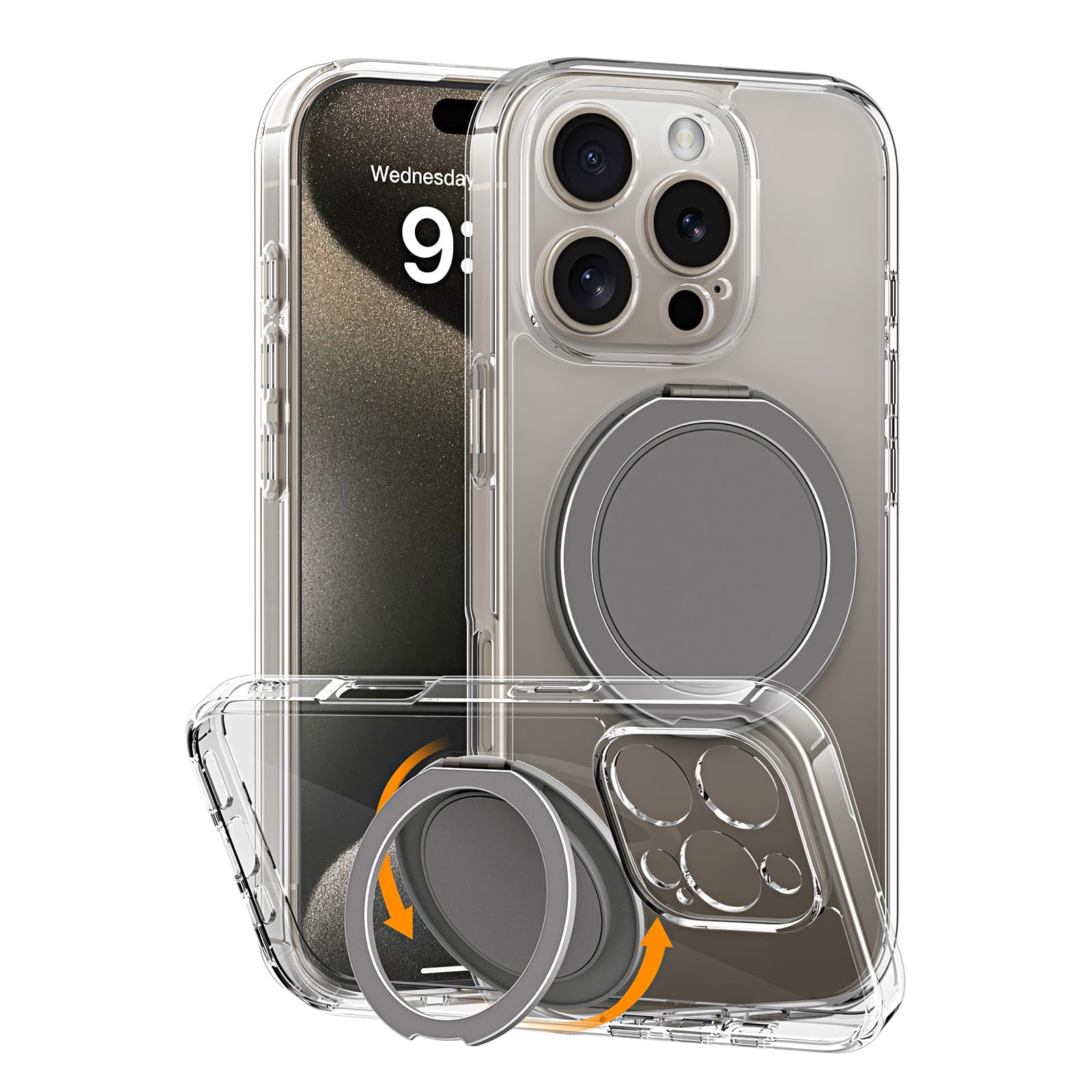 Funda Magnética Coolqo Para Iphone 16 Pro Max Gris - Venta Internacional.
