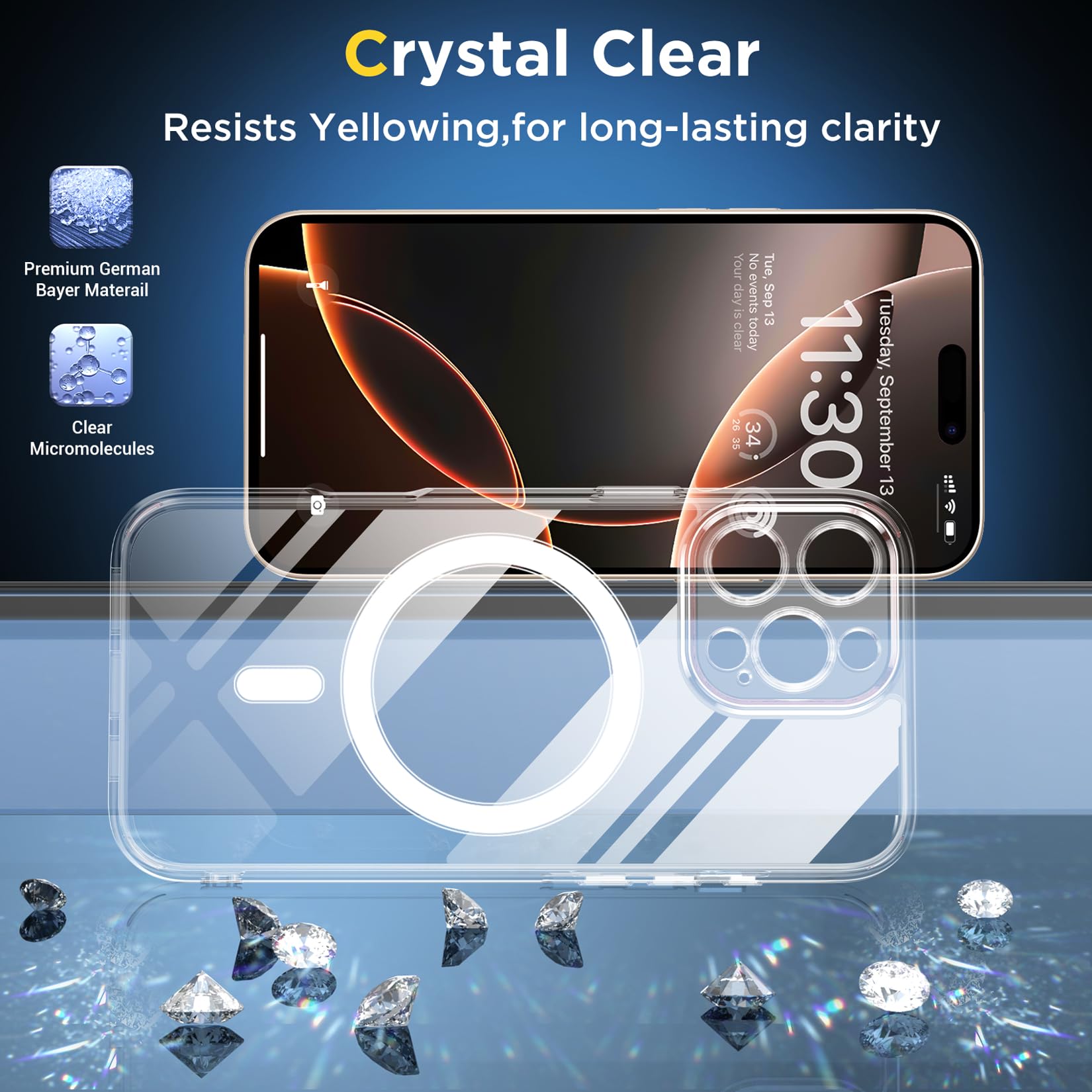 Foto 5 pulgar | Funda De Teléfono Spidercase Para Iphone 16 Pro Max Con Protectores De Pantalla - Venta Internacional.