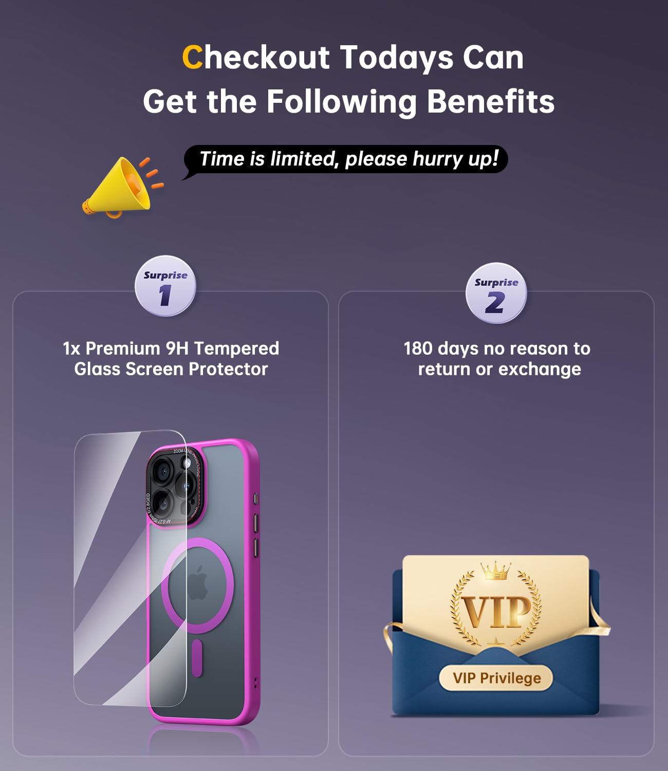Foto 3 pulgar | Funda Jueshituo Para Iphone 16 Pro Max Con Protector De Pantalla - Venta Internacional.