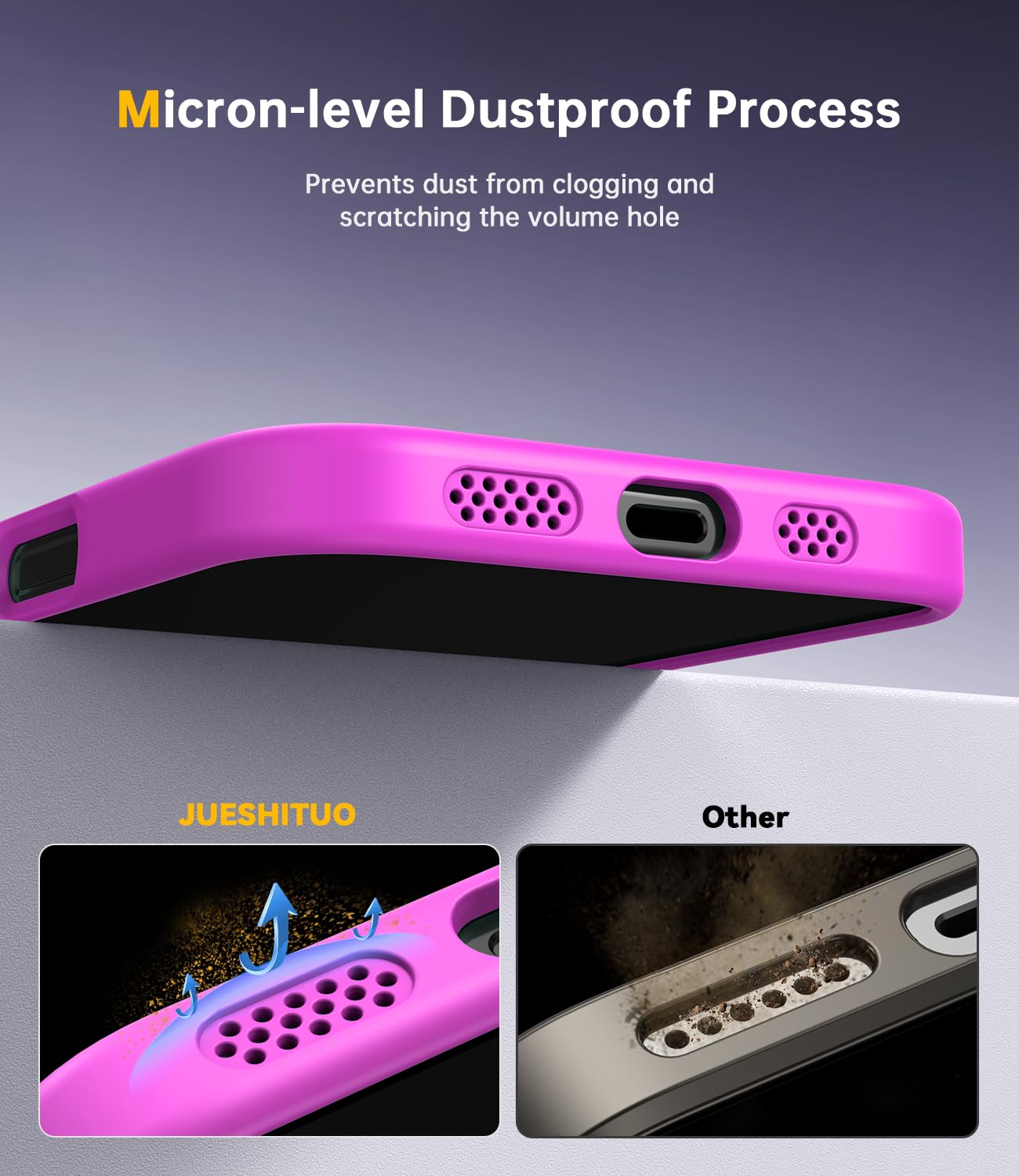 Foto 8 pulgar | Funda Jueshituo Para Iphone 16 Pro Max Con Protector De Pantalla - Venta Internacional.