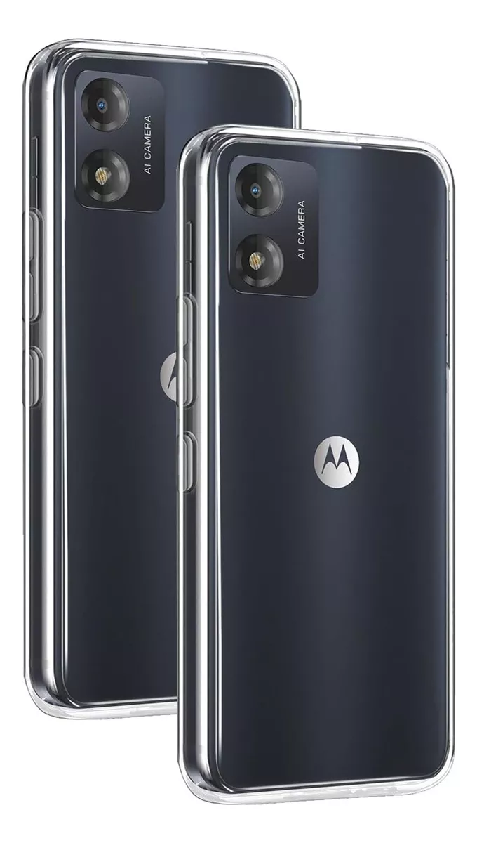 Funda Para Moto E13 Hybrid Clear Case Premium Tpu Reforzado