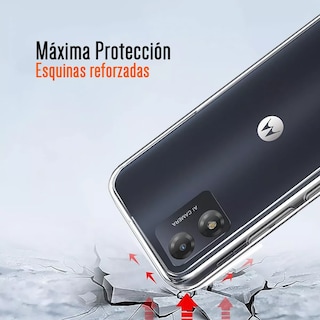 Foto 3 | Funda Para Moto E13 Hybrid Clear Case Premium Tpu Reforzado