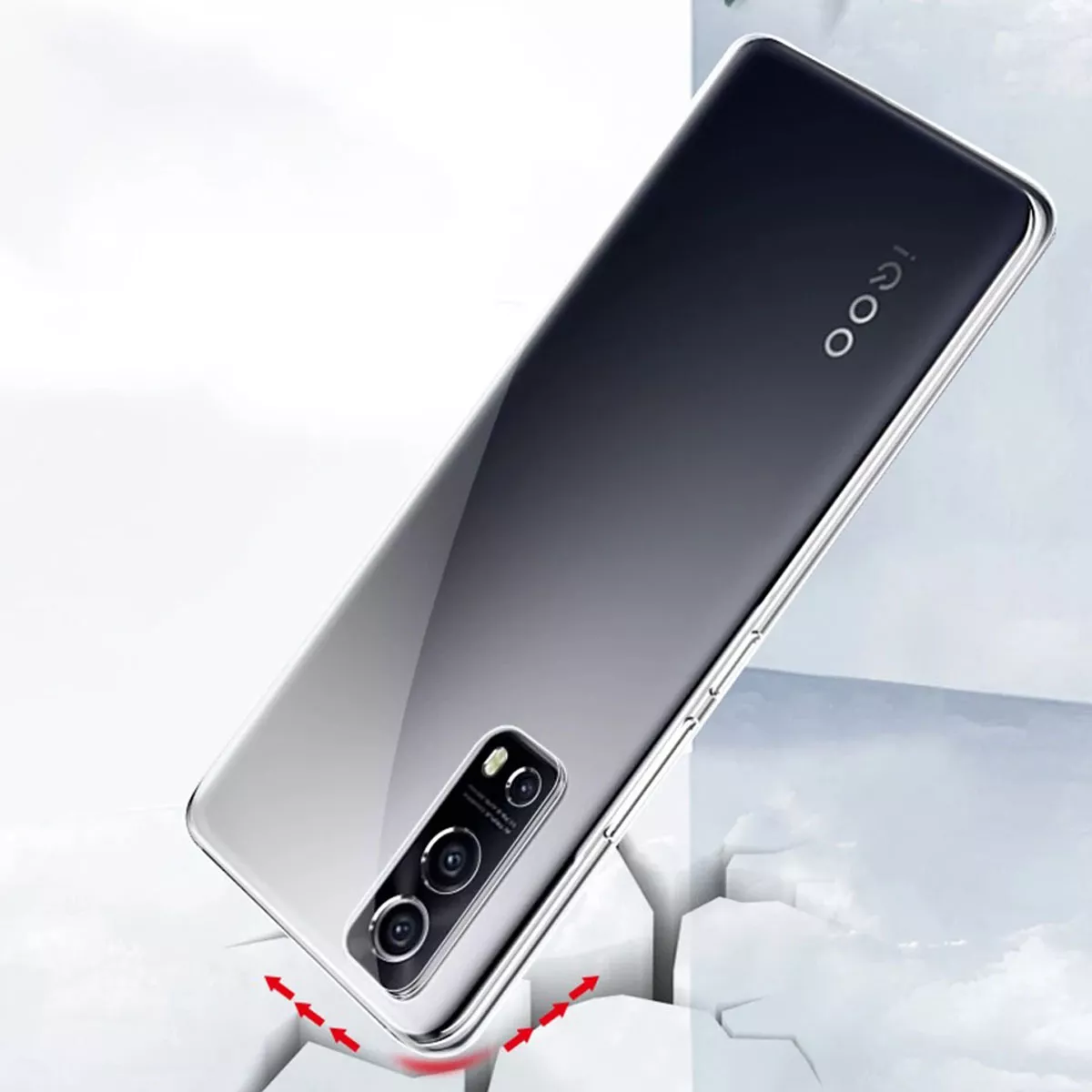 Foto 4 pulgar | Funda Para Vivo Y33/ Y52/ Y53ss/ Y72 Hybrid Clear Case Premium Reforzada