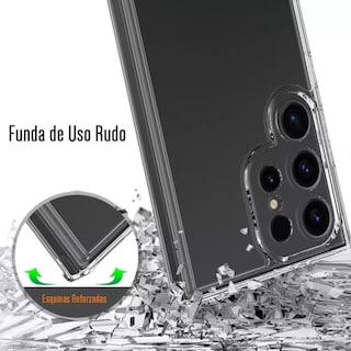Foto 3 | Funda Para Galaxy S22 Ultra Hybrid Clear Case Premium Reforzado