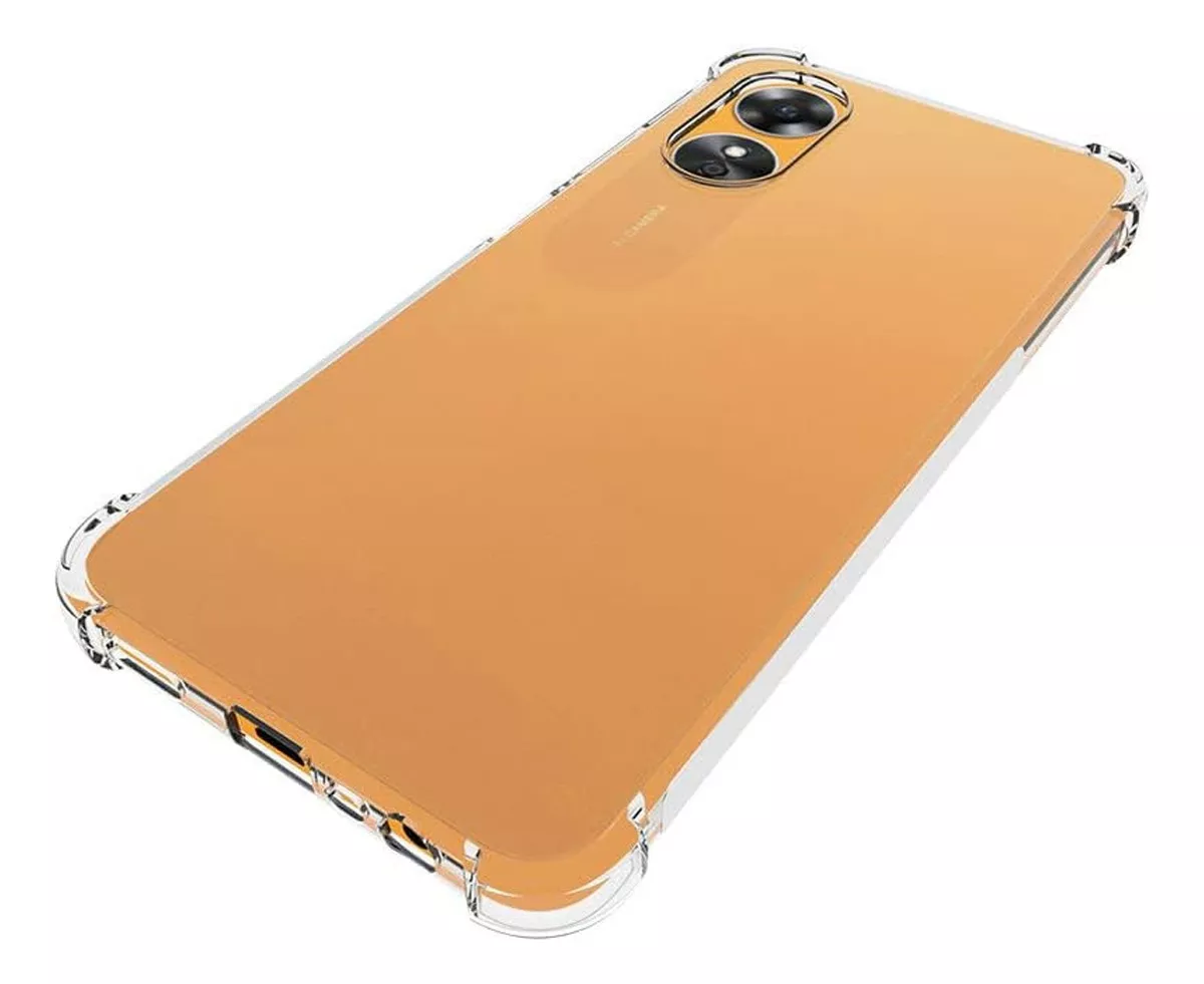 Foto 4 pulgar | Funda Para Oppo A17 Acrigel Esquinas Reforzadas Uso Rudo Color Transparente