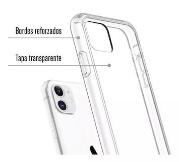 Foto 2 | Funda Para Iphone 11 Hybrid Clear Case Rigida Reforzado