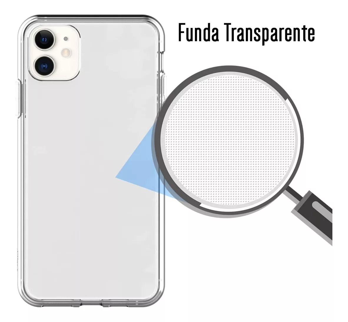 Foto 4 pulgar | Funda Para Iphone 11 Hybrid Clear Case Rigida Reforzado