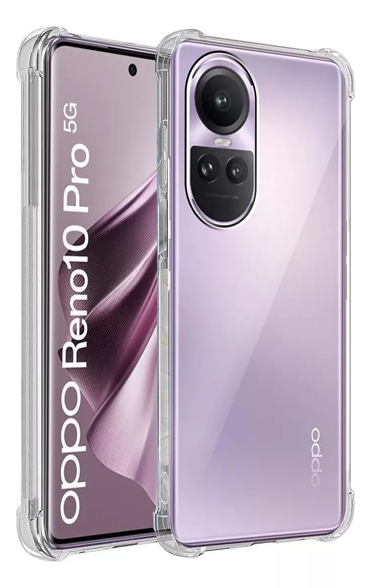 Funda Para Oppo Reno 10 Pro/ 10 Acrigel Esquinas Reforzadas Transparente