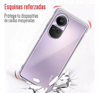 Foto 2 | Funda Para Oppo Reno 10 Pro/ 10 Acrigel Esquinas Reforzadas Transparente