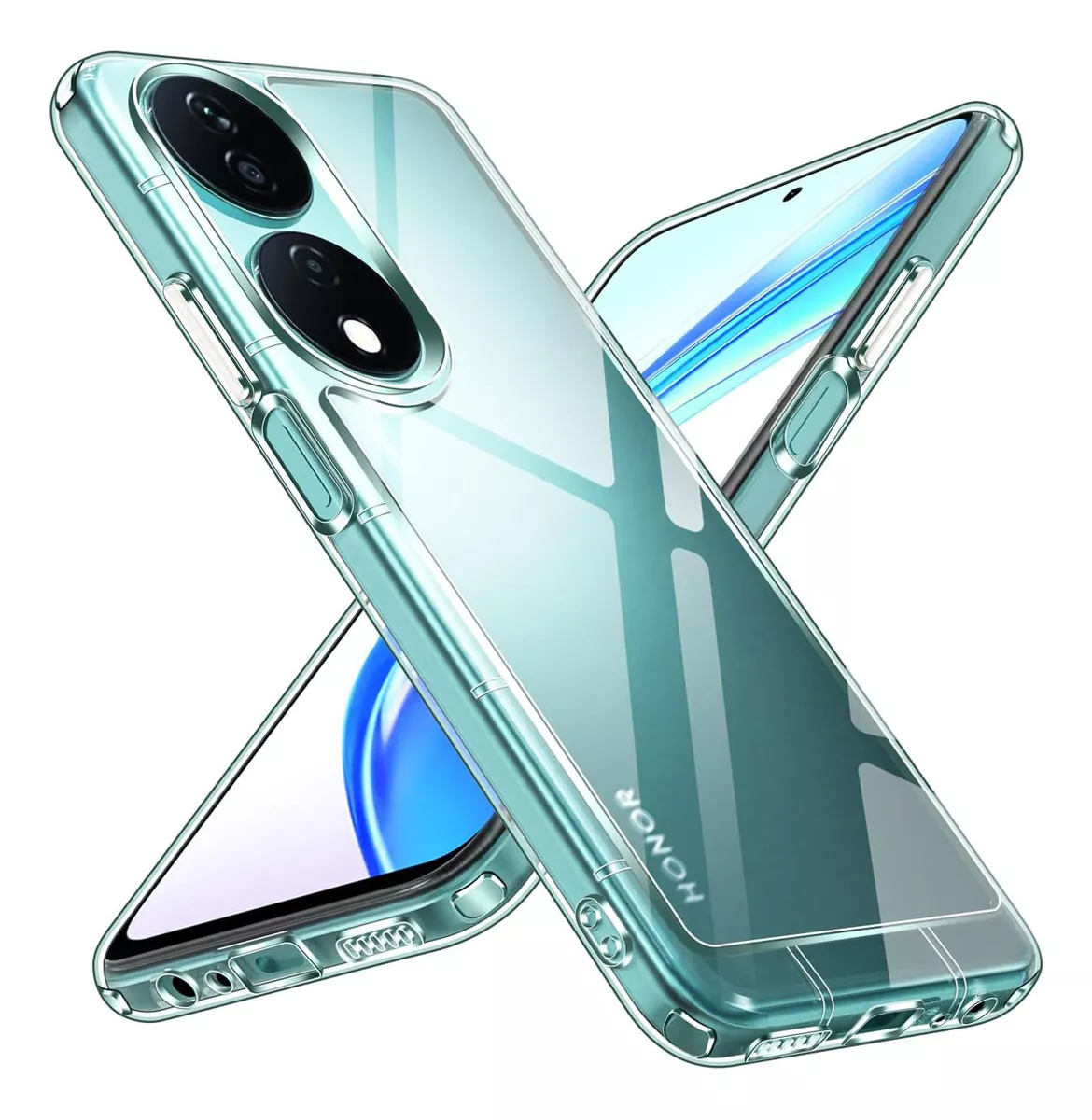 Foto 3 pulgar | Funda Para Honor X7b Hybrid Clear Case Reforzado Premium