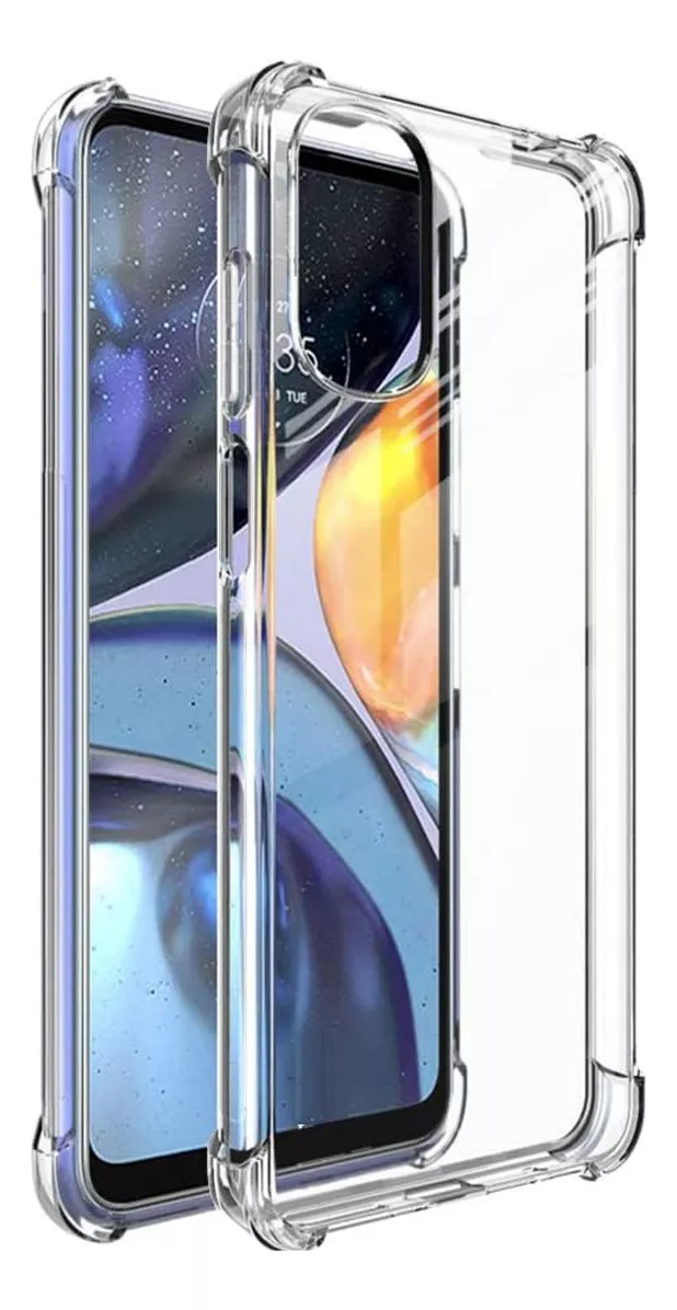 Foto 3 pulgar | Funda Para Moto G22 Acrigel Esquinas Reforzadas Uso Rudo Color Transparente