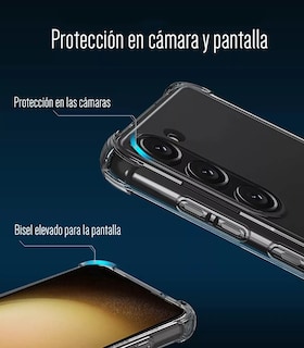 Foto 3 | Funda Para Galaxy S23 Acrigel Calidad Premium Esquinas Reforzadas Transparente